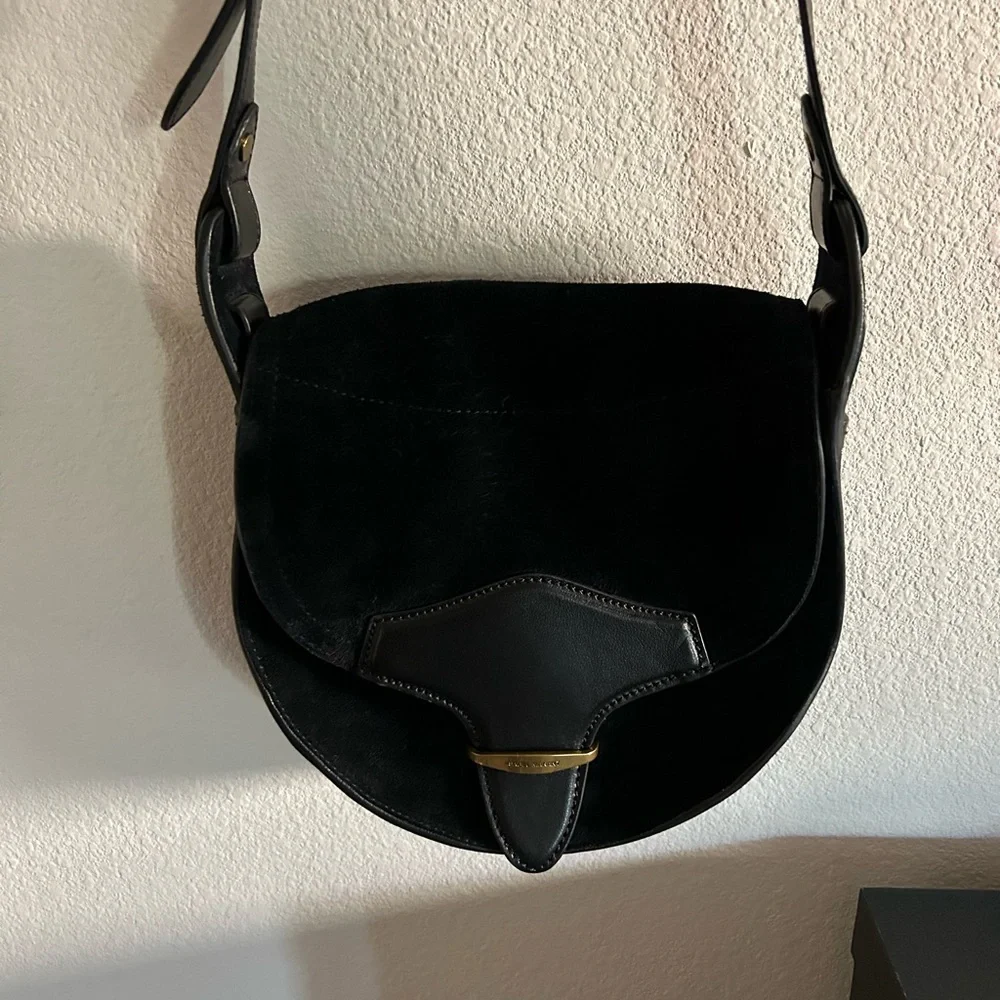 ISABEL MARANT BAG SUEDE LEATHER BLACK - Picture 6 of 13